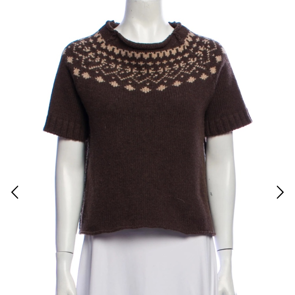 Hache Merino Wool Mock Neck Sweater Size: L | US10, IT46